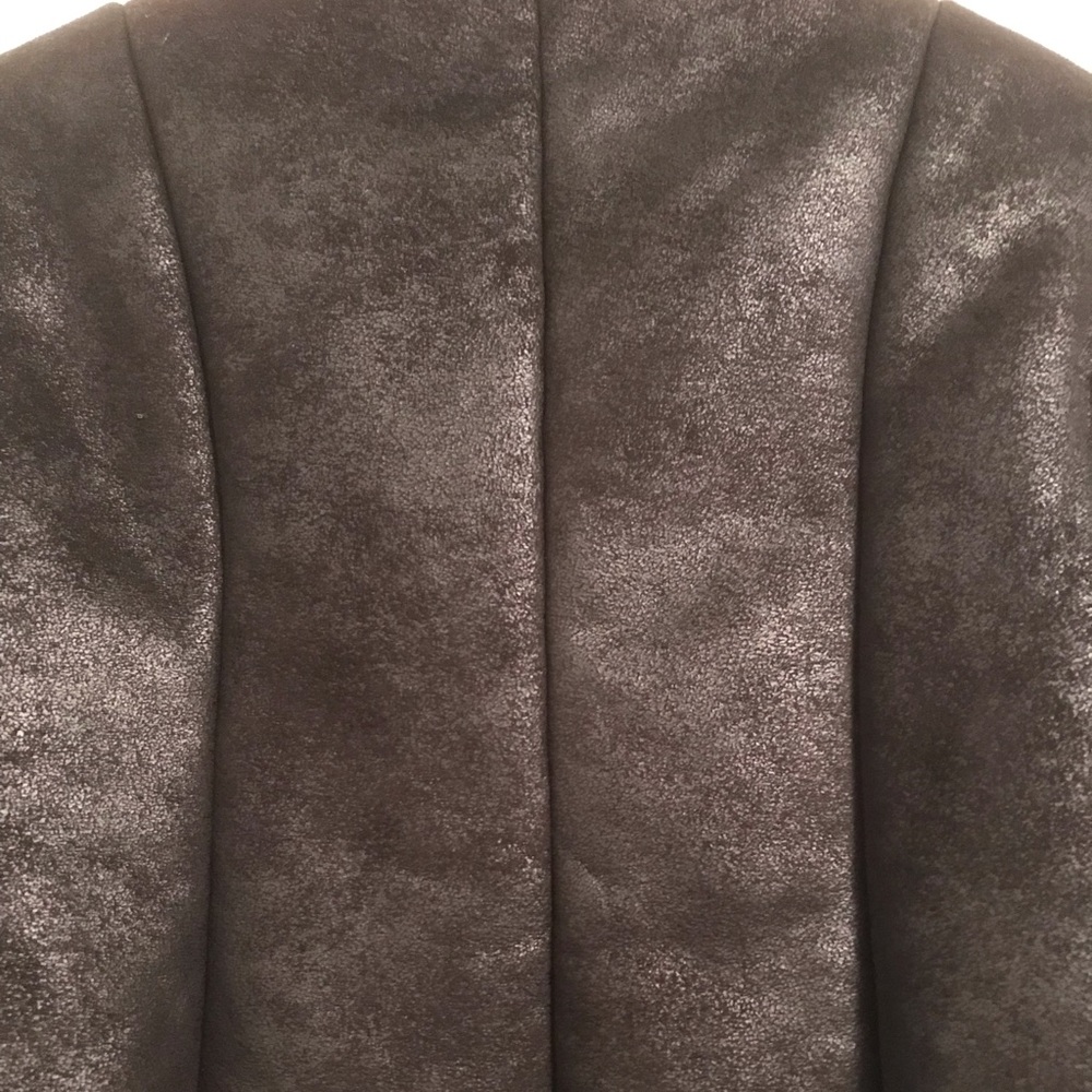 Like New Neiman Marcus Faux Fur/ Suede Coat - Picture 7 of 8